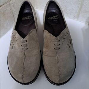 Dansko Gray Suede Slip-on Shoes Size 6.5/7